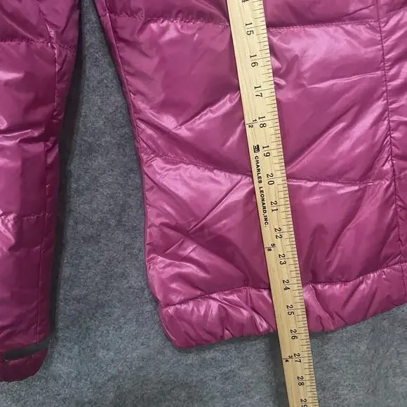 KJUS Backflip Reversible Down Jacket‎ Womens Sz L Pink Gray Pockets
